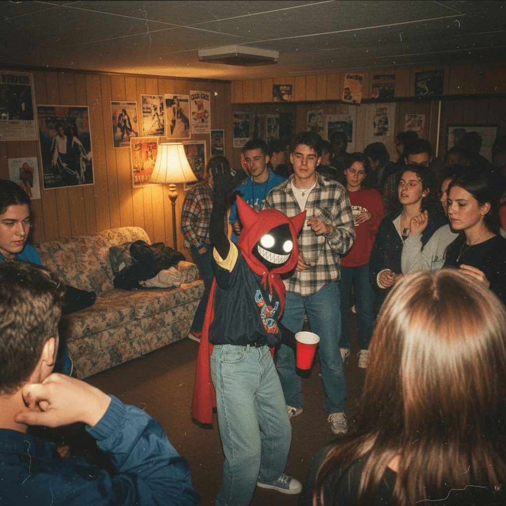 Teenagers  party in 1997